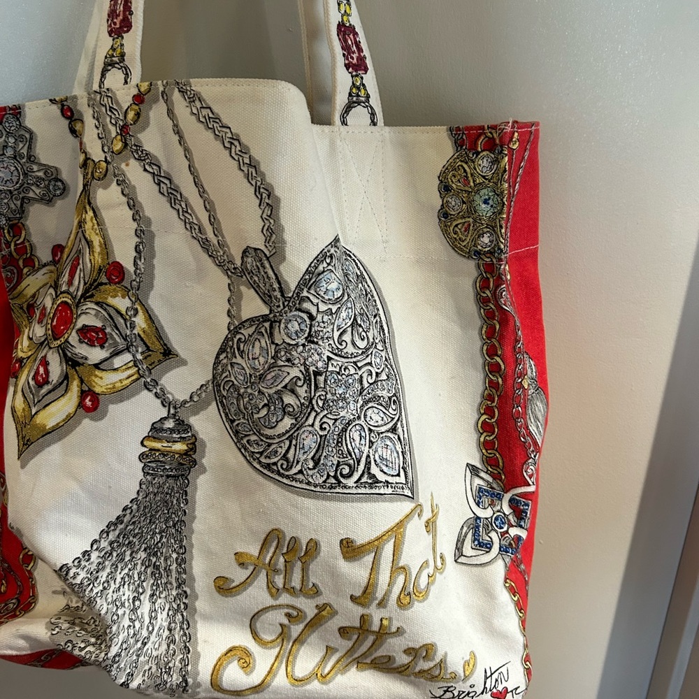 Brighton canvas tote bag